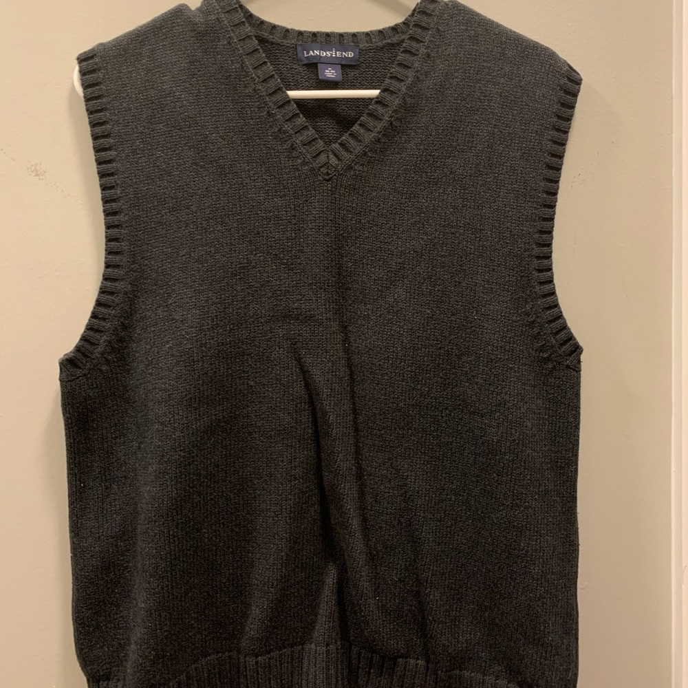 Dark grey sweater vest